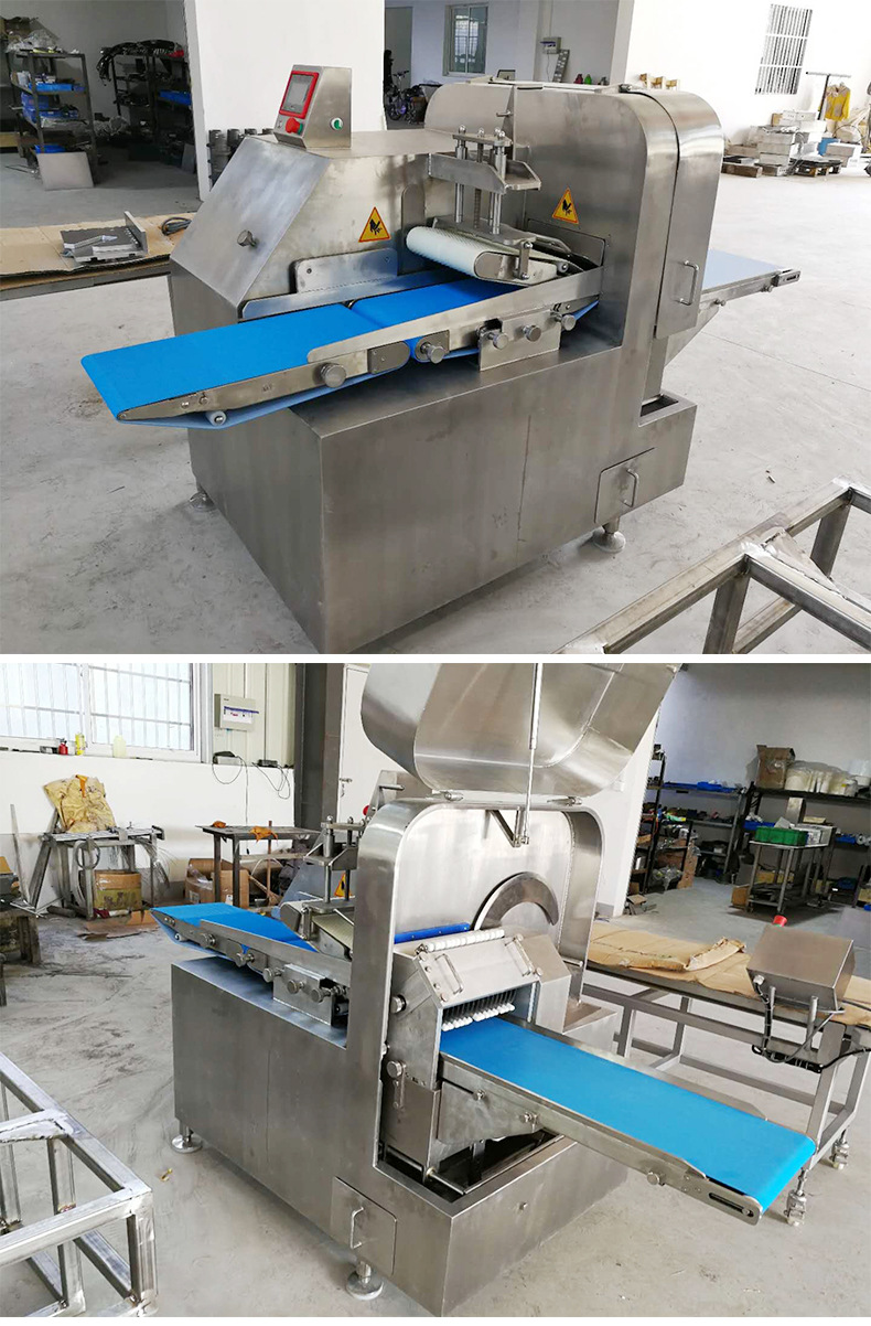 批发全自动冻肉切丁机不锈钢切肉丁机鱼肉切丁机二维切丁机