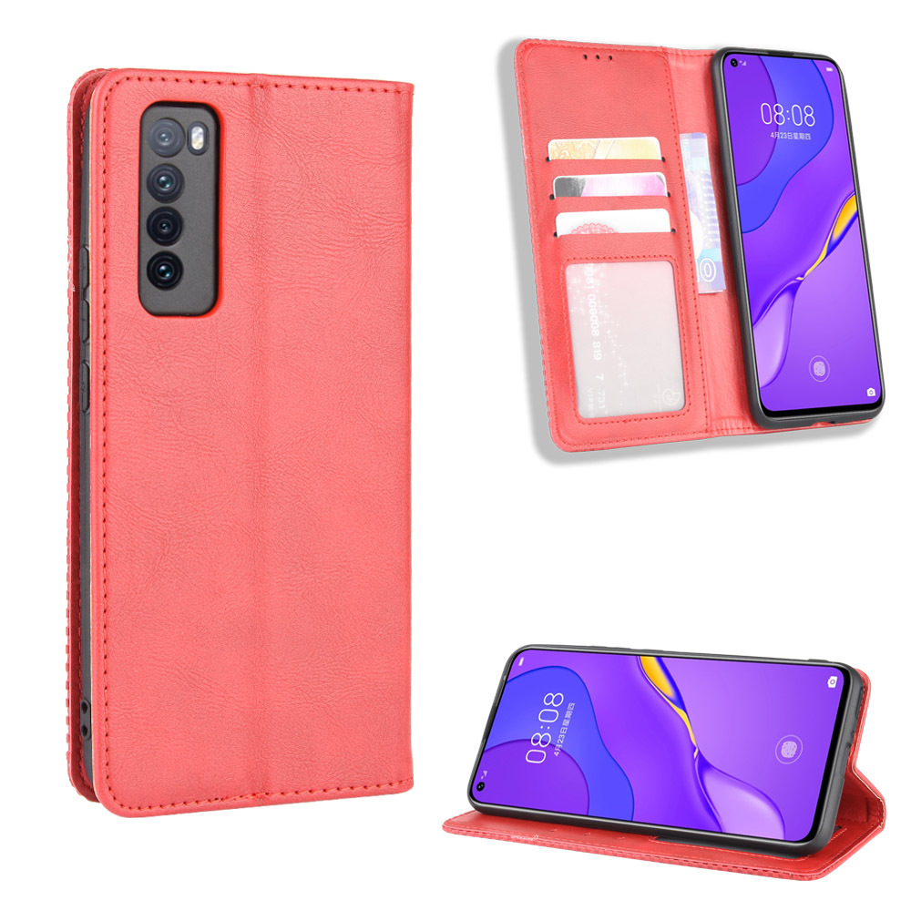 华为nova 7手机皮套huawei nova7pro 5g手机壳磁吸翻盖插卡保护套