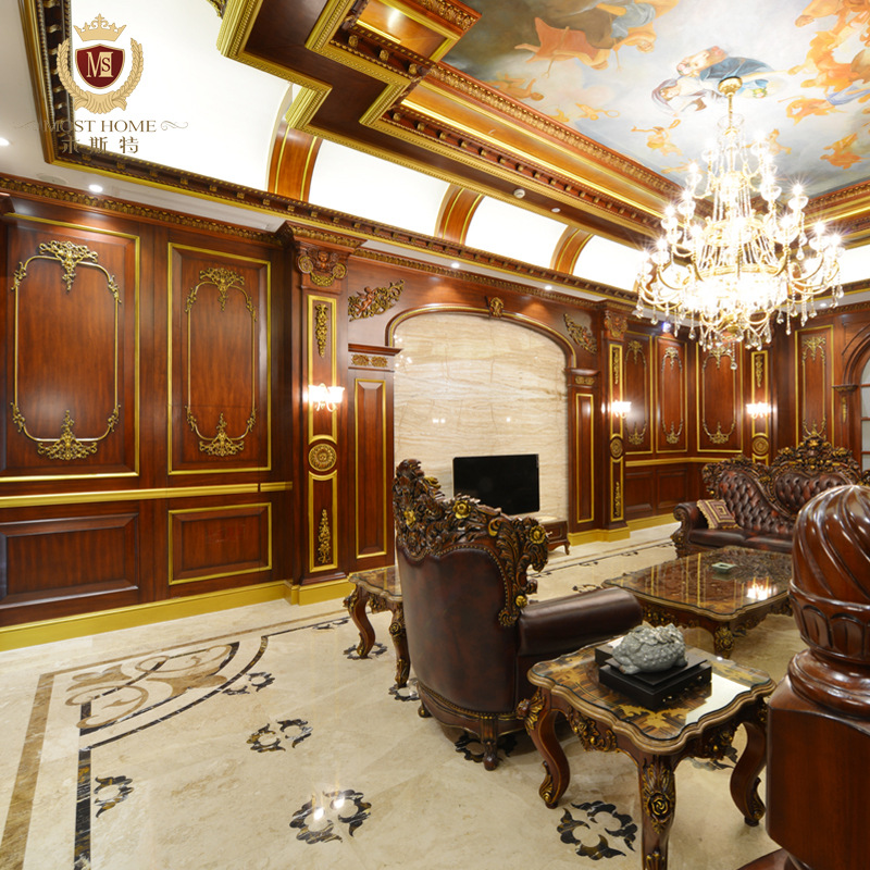 木斯特法式全屋整装定制整木家装定制家居护墙板天花楼梯木门