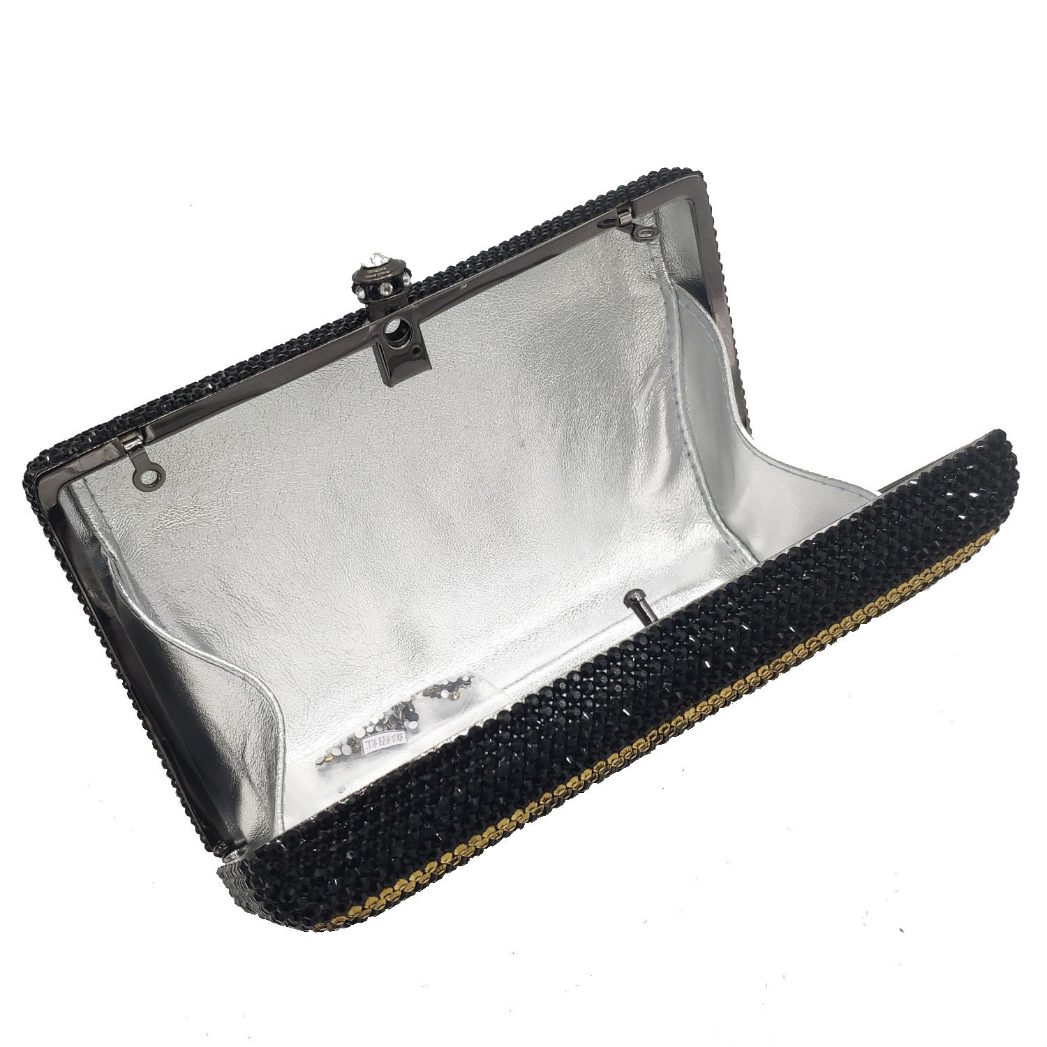 fgg clutch bag欧美晚宴包金属黑卡手拿包信用卡晚装包派对宴会包