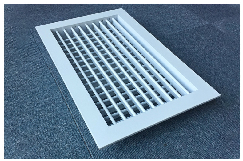 厂家直销铝合金双层百叶出风囗可调百叶风机排风口铝合金格栅风口