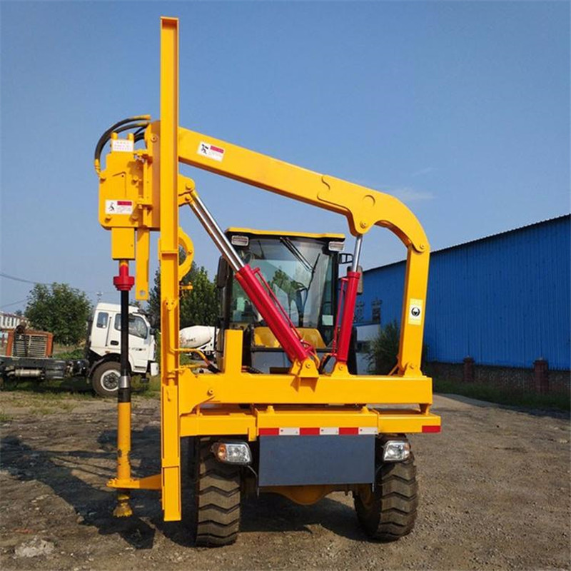 公路维修用 液压柴油打桩机厂家出售 路面打桩机 公路护栏打桩机