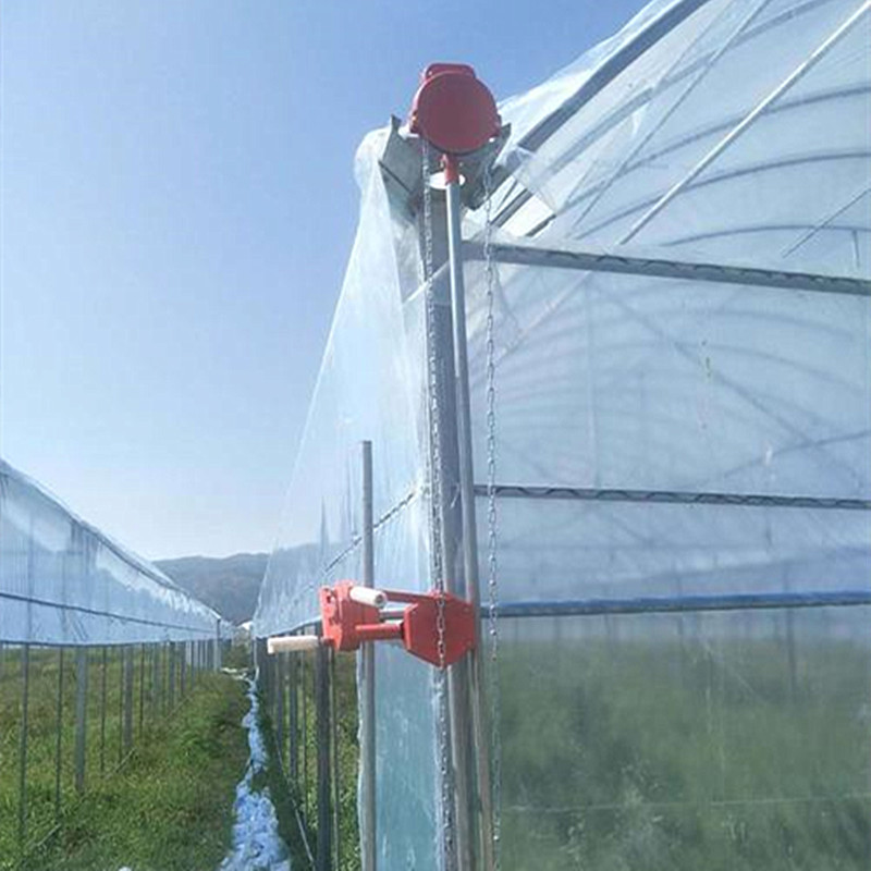 温室大棚配件卷膜器 120米大棚薄膜顶卷 大棚手动卷膜器农业