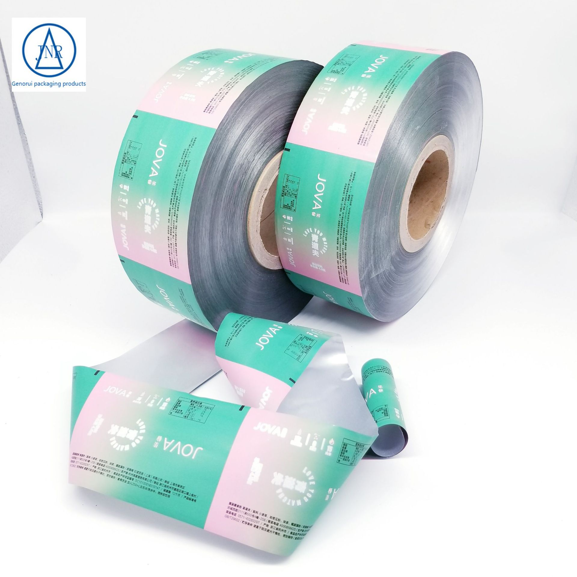 全自动包装机复合膜 镀铝纯铝食品级卷膜 透明卷膜包装卷膜定做