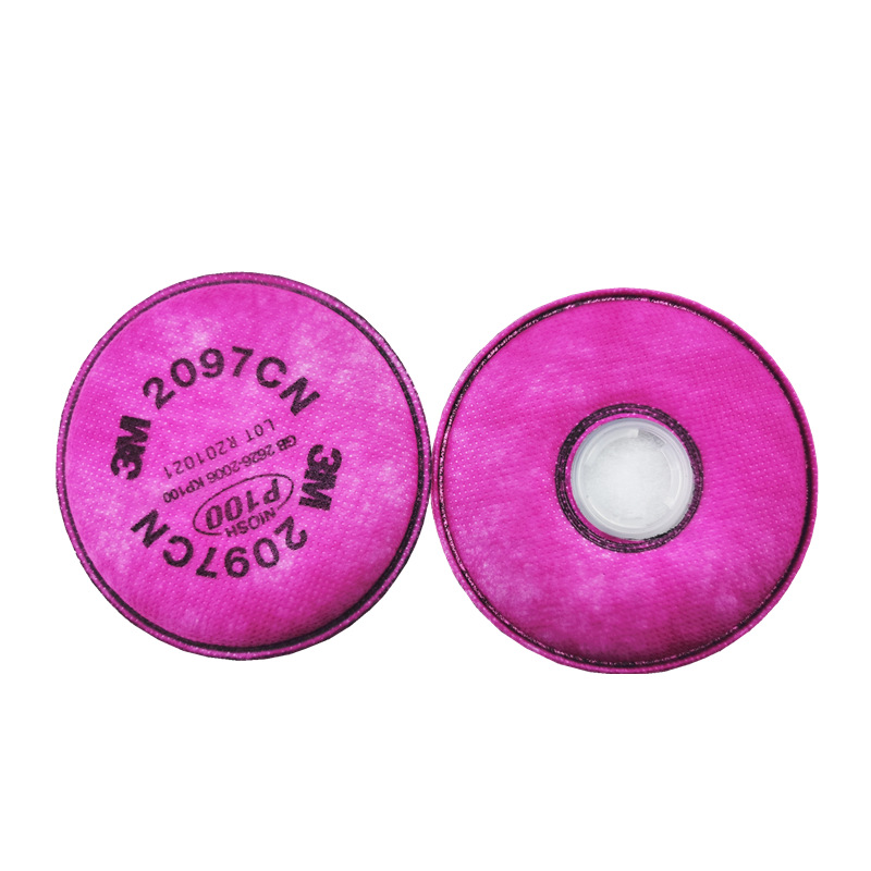 3m2097cn防尘滤棉p100活性炭有机蒸气异味玻璃纤维防电焊烟过滤棉