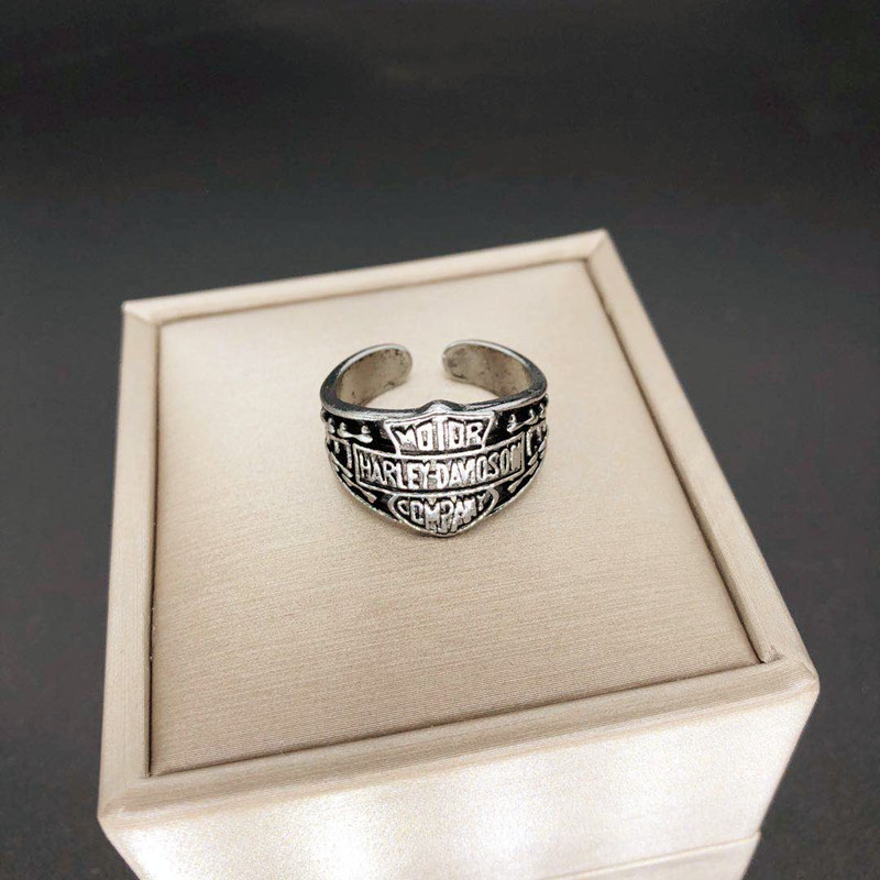 Domineering Fashion Ring Men's Skull Dragon Retro Punk Single Ring Personality Boys Ring Ornament Wholesale