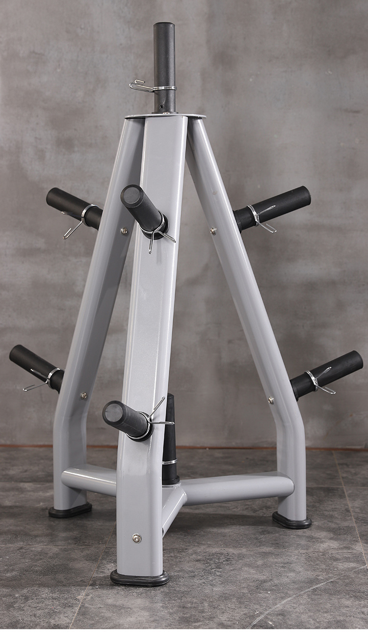 健身房私教工作室杠铃片大孔放置架奥片存储架奥杆杠铃片存储架