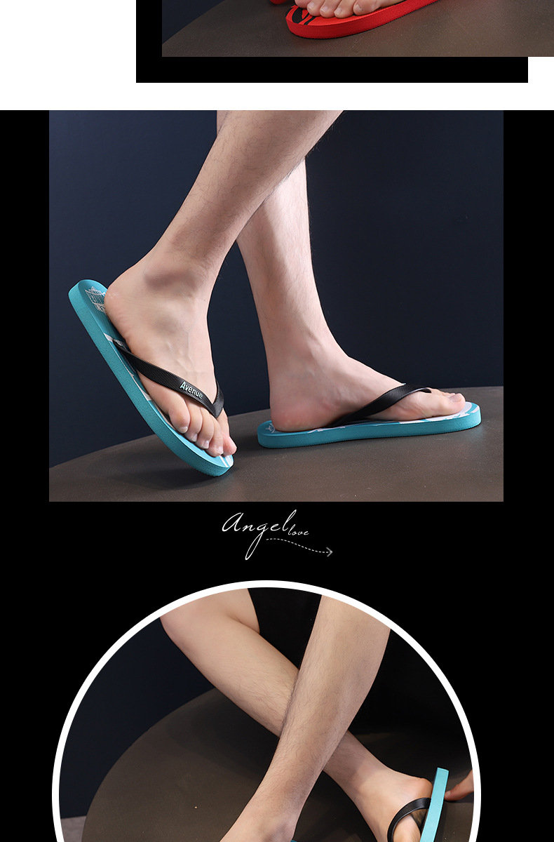 人字拖男拖鞋夹脚个性潮鞋学生休闲外穿韩版防滑平底沙滩日常拖鞋