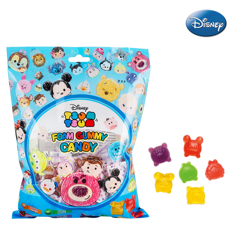 迪士尼tsum tsum 造型水果味软糖儿童糖果qq糖休闲食品橡皮糖