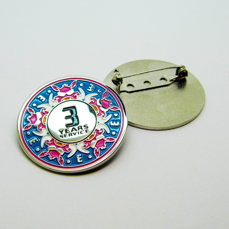 个性创意金属烤漆徽章定做公司企业logo活动纪念胸章学校校徽定制