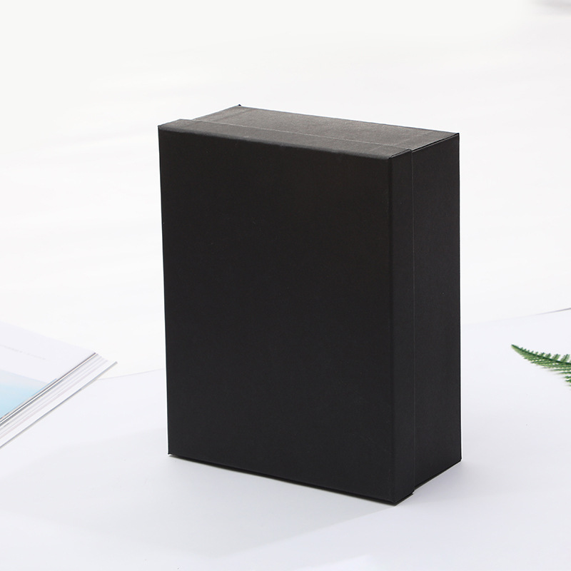 复古牛皮纸礼盒批发 长方形礼物包装盒子黑色纸盒礼品盒现货批发