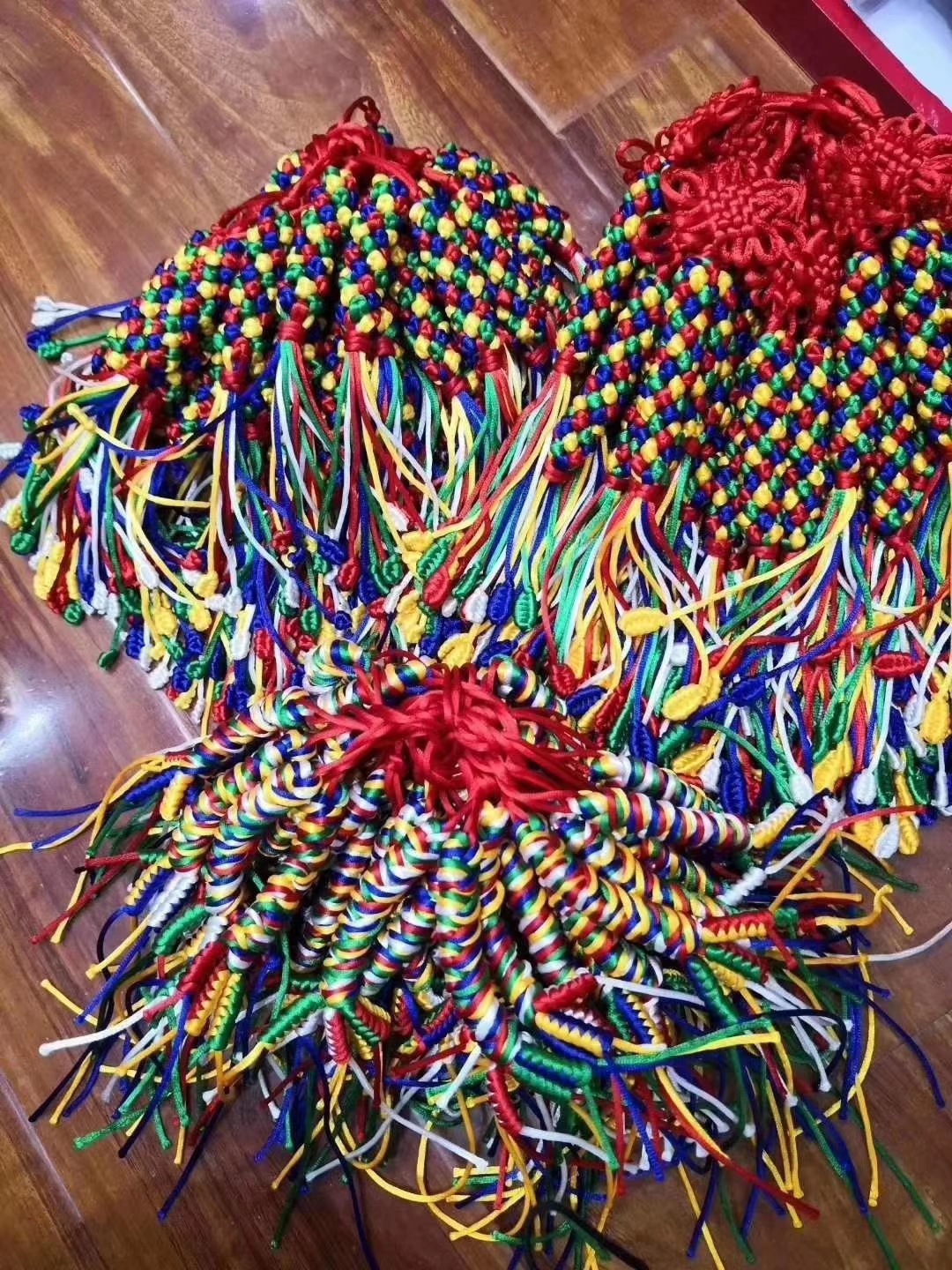 藏式饰品 西藏五彩绳编织金刚转/藏式金刚结 菠萝结中国结挂件