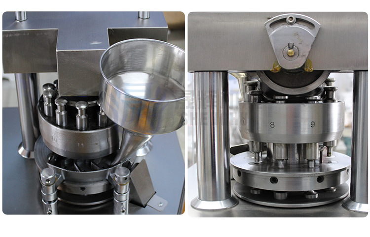 xyp-9小型中药粉末颗粒压片机糖果奶片商用旋转式多冲云南厂家