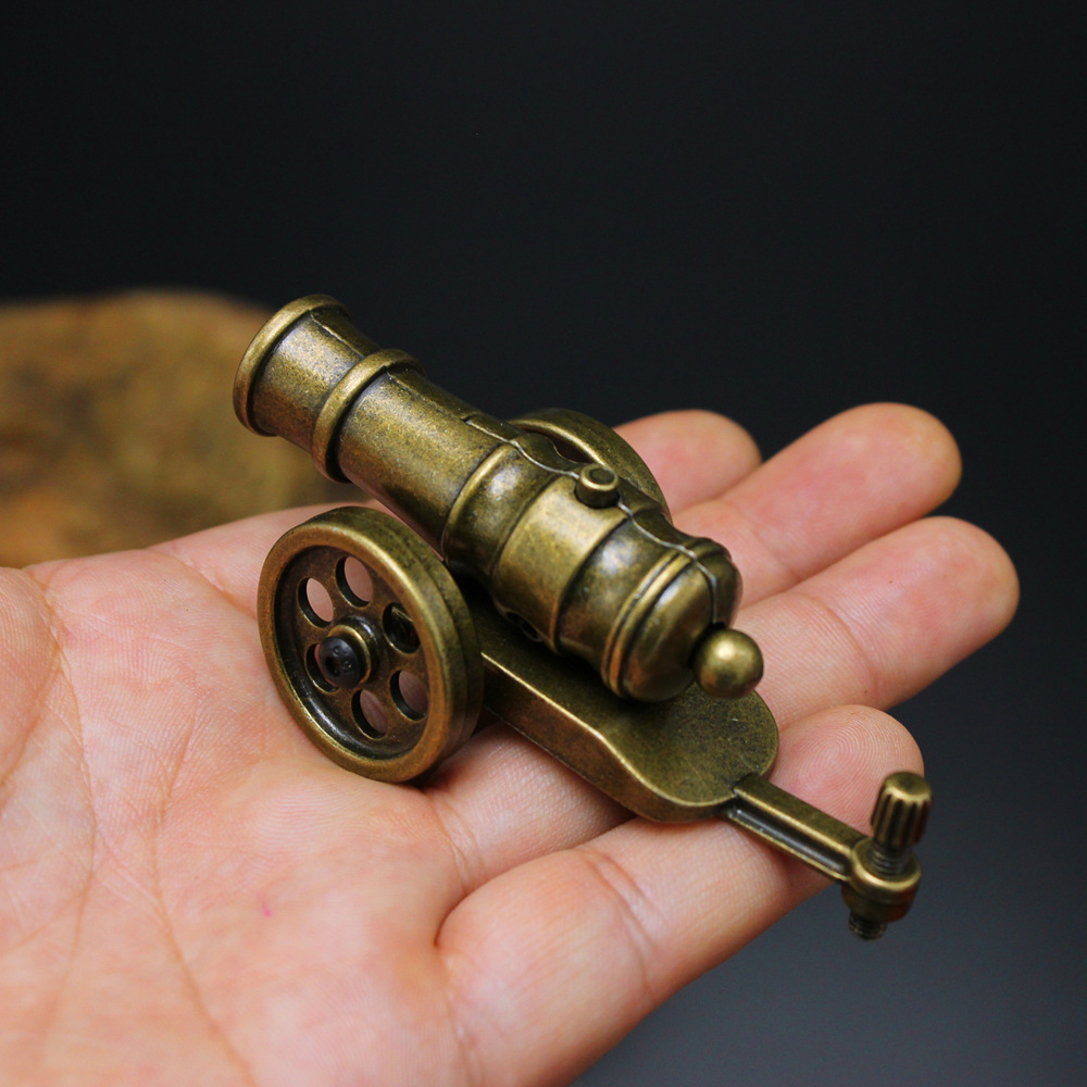 创意礼品意大利炮迫击炮金属儿童射击玩具军事模型摆件火箭筒10cm