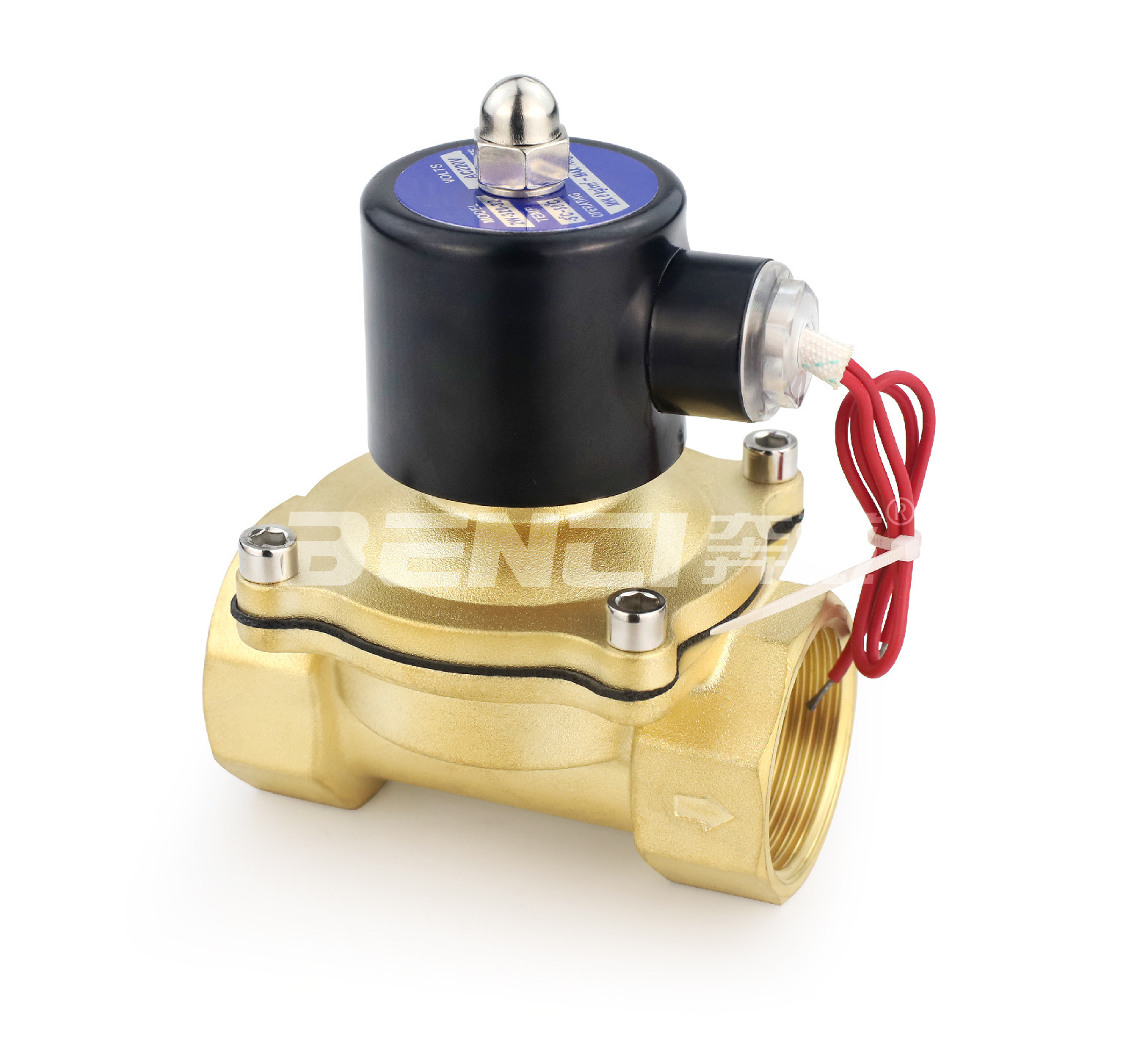 常闭电磁阀水阀ac220v 气阀dc24v dc12v 2分3分4分6分1寸现货220v