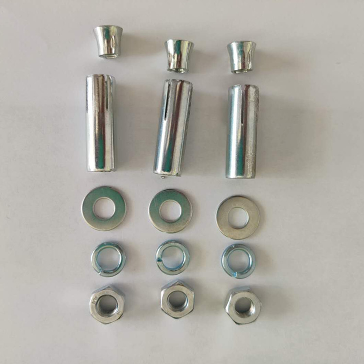 吊筋拉爆三件套 膨胀锥母吊筋吊杆膨胀管 二三四五件套 通丝配件