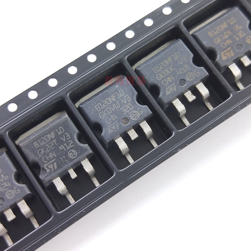 b120nf10 场效应mos管110a100v 贴片to263 全新原字 stb120nf10