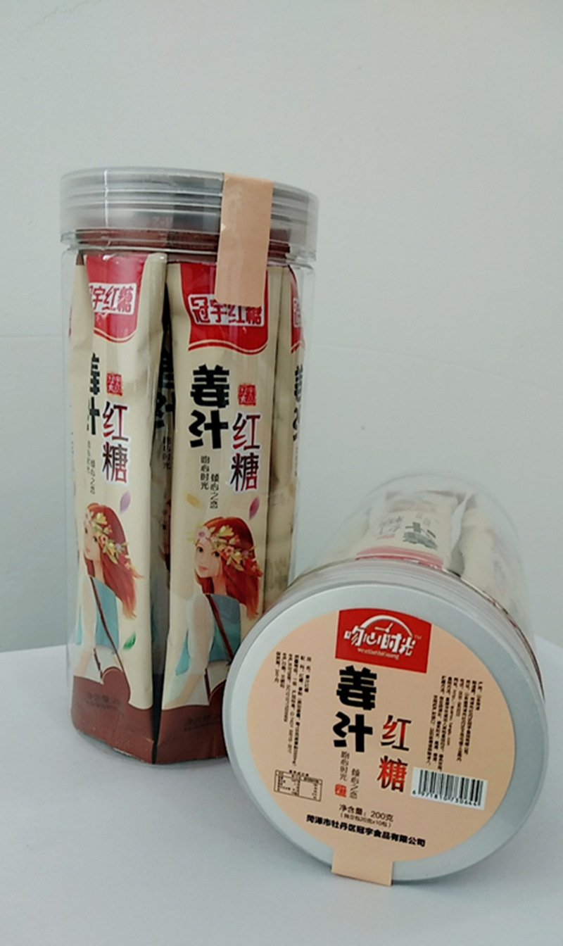 冠宇食品独立小包装红糖200克罐装产妇姜汁大枣阿胶益母厂家直销