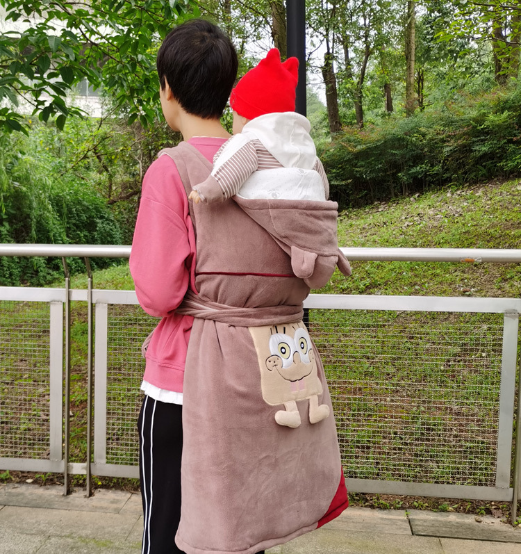 宝宝老式背布传统背巾四川贵州云南背扇 婴幼儿背带加棉厚款冬季