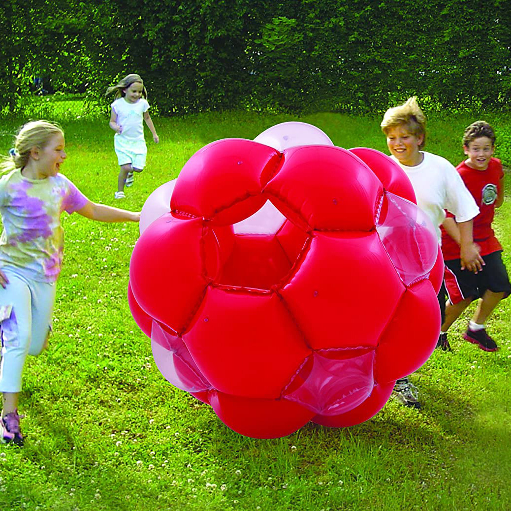 厂家优惠定制大号充气草地滚球彩色碰碰球 大型滚滚球充气碰碰球