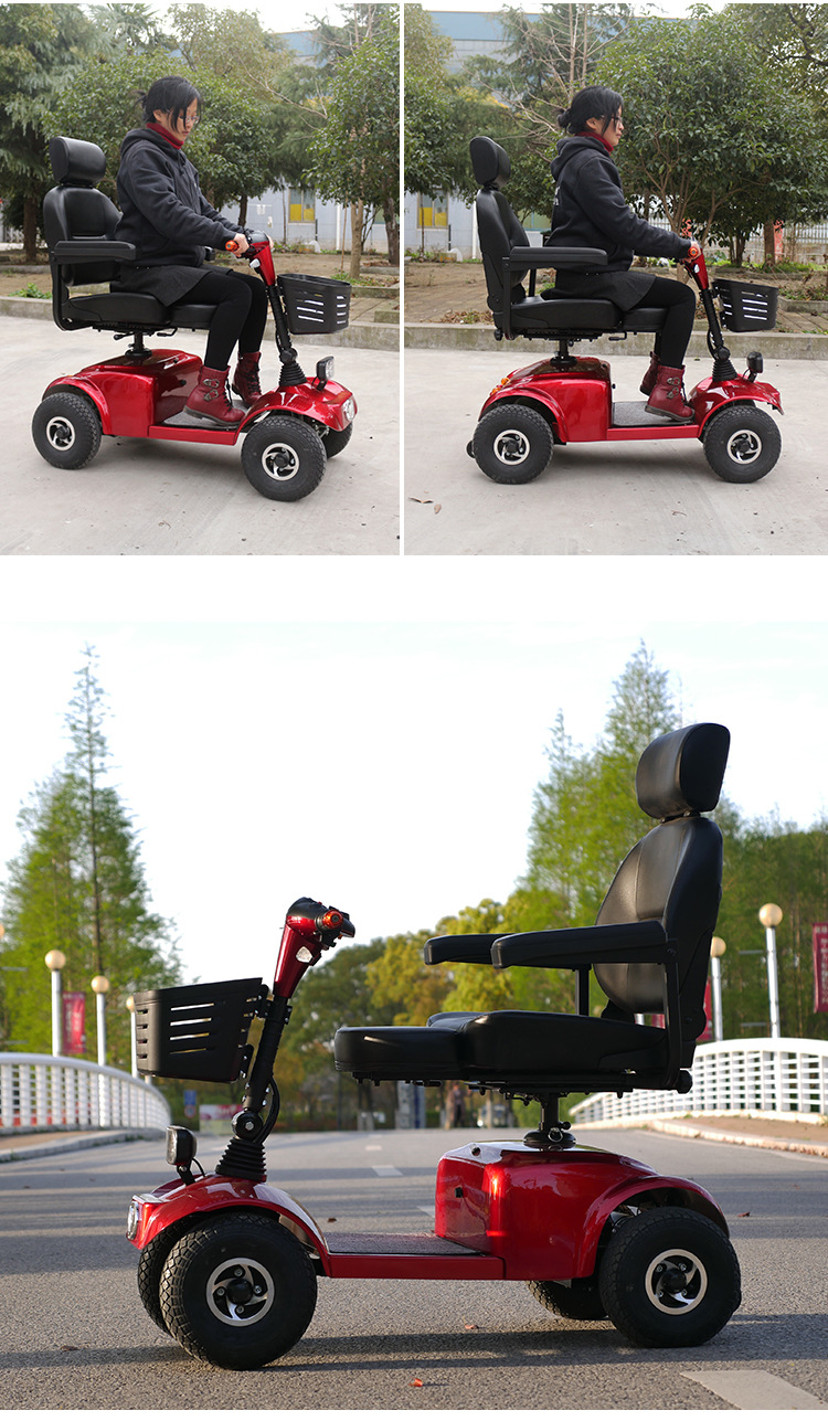 威之群电动车老年人四轮代步车残疾人成人助力电瓶车亲子座椅4039