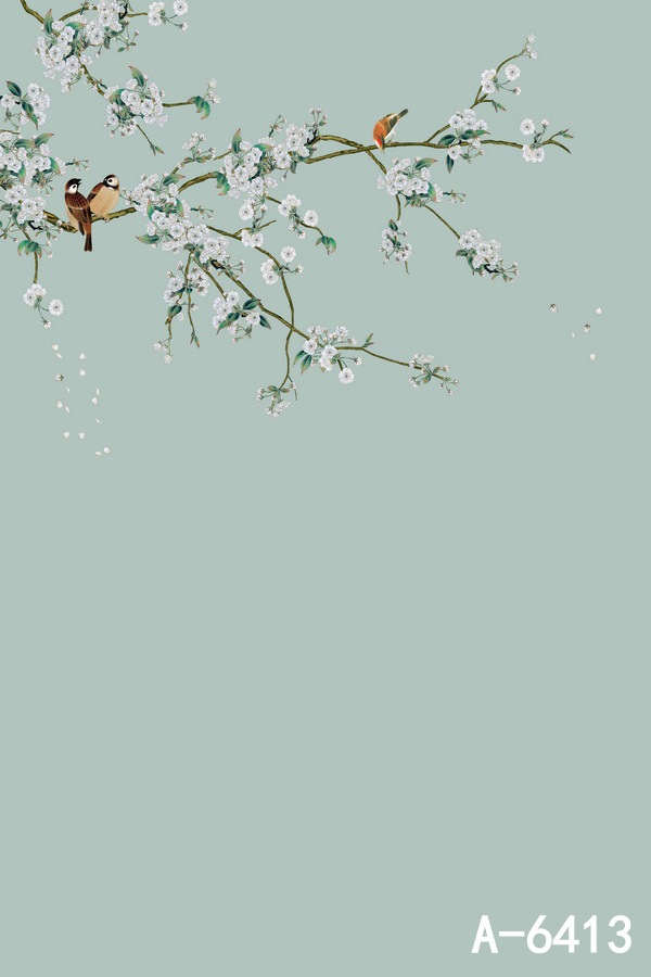 秀禾背景背景纸唐风风古装醉盘子布山水影楼女人工笔画中国复古