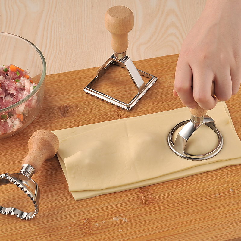 创意压花饺子皮模具家用圆形水饺压皮器切饺子皮的工具包饺子神器