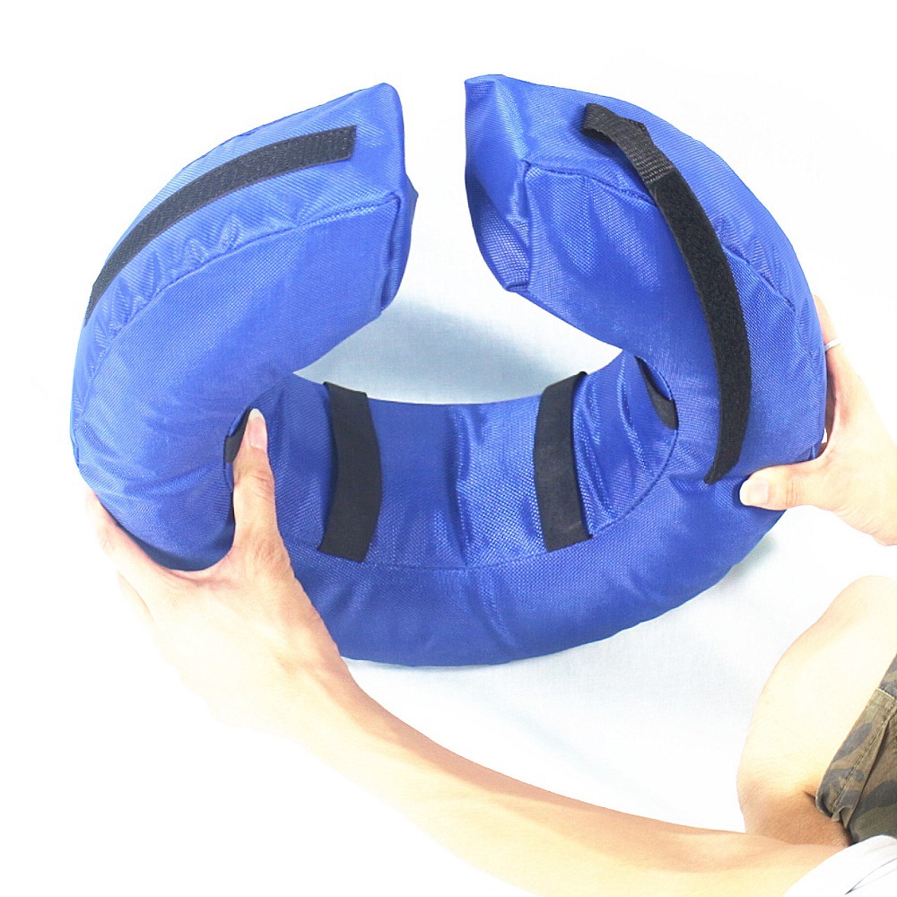 尚嘉现货批发pvc内胆布套充气狗脖圈宠物颈圈宠物牵引颈圈游泳圈