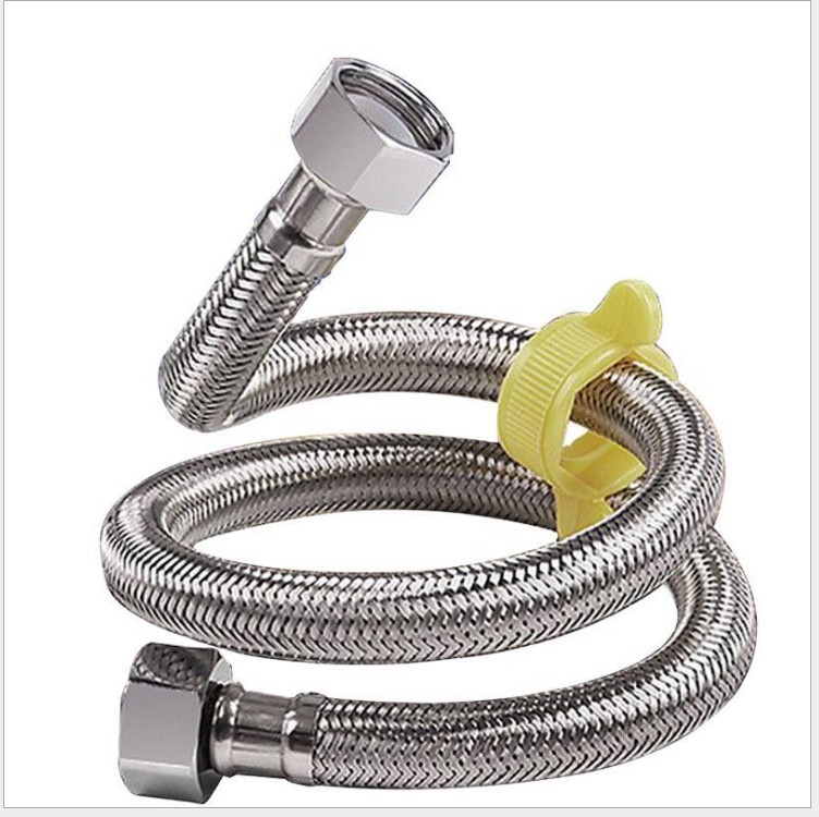 304钢丝金属软管不锈钢热水器马桶进水管 金属高压管4分软管