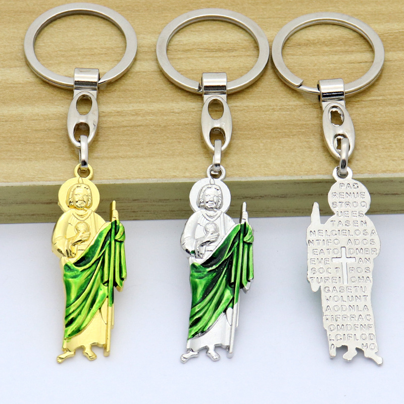 South American Religious Factory Direct Sales Cross-Border Supply European and American Fashion Necklace Ornament Car Key Ring Pendant