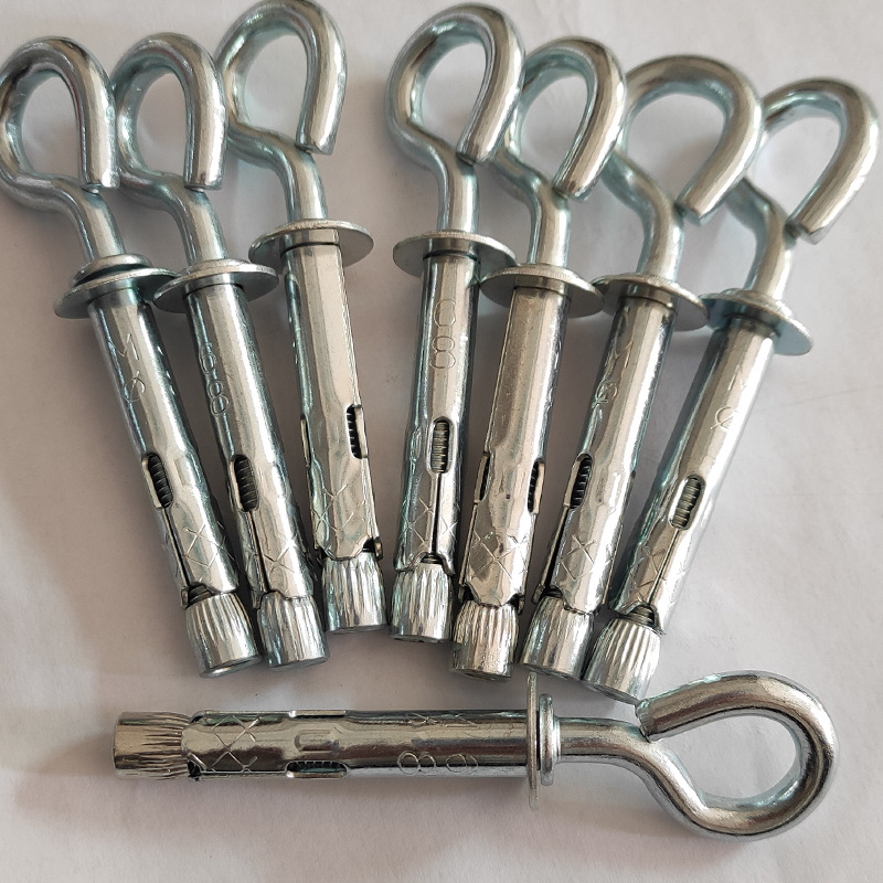 定制加工羊眼圈拉爆膨胀螺丝 镀彩吊环国标膨胀螺栓 带圈膨胀螺丝