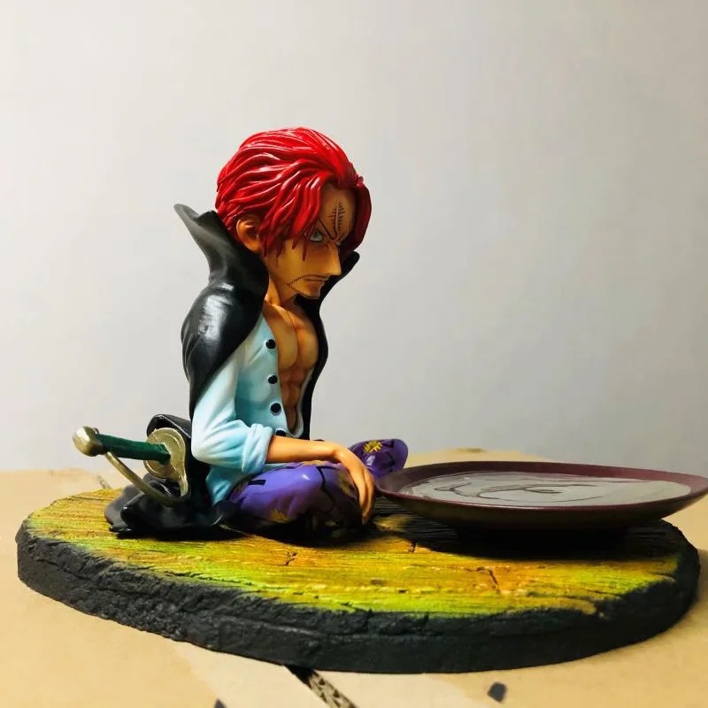 海贼王 gk 红发香克斯 喝酒场景 坐姿 盒装手办公仔摆件模型