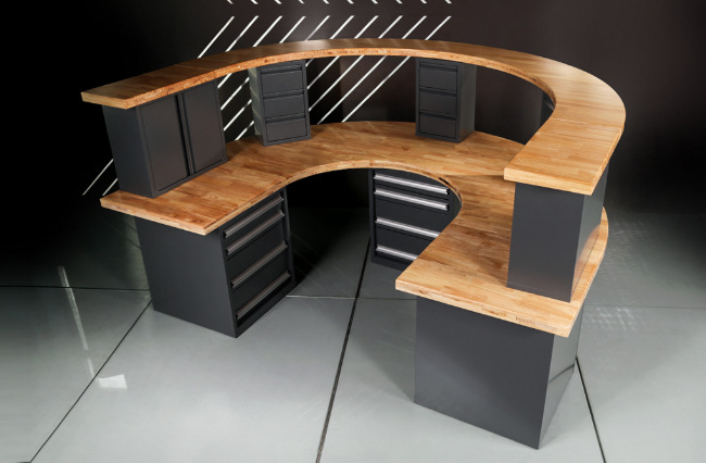 太孚 手工王座u型工作台 实木多功能沉浸式桌子 工作室大型手工桌