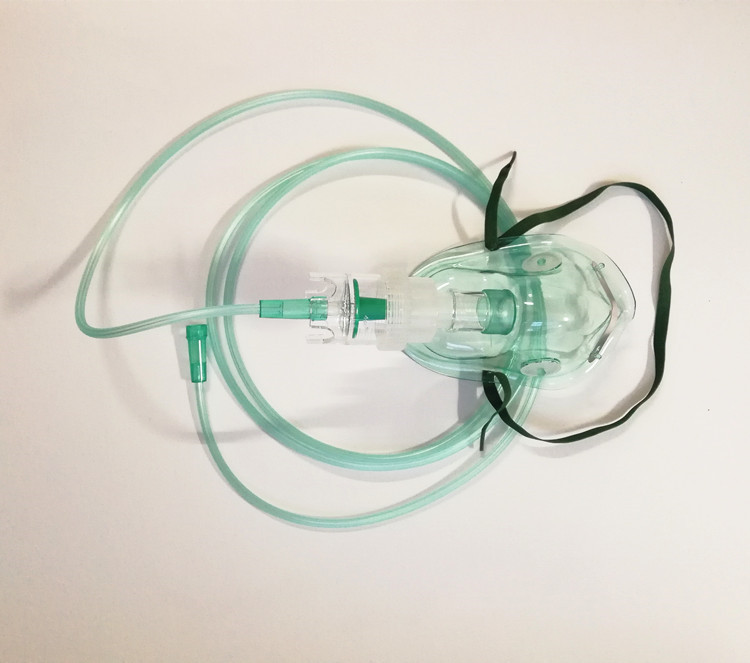 成人儿童气切喷雾面罩气管切开病人喉部面罩雾化吸氧湿化面罩
