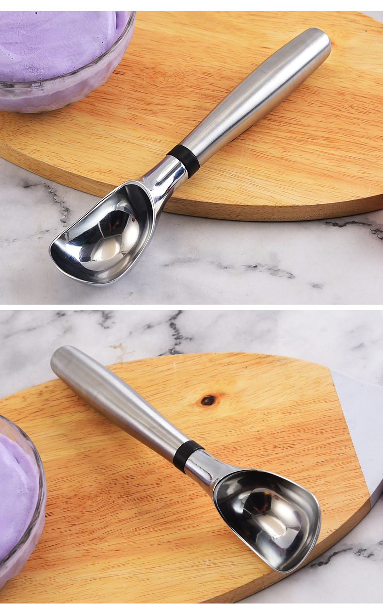 新款锌合金雪糕勺 冰淇淋勺 家用水果挖球器 创意空心柄勺子 批发