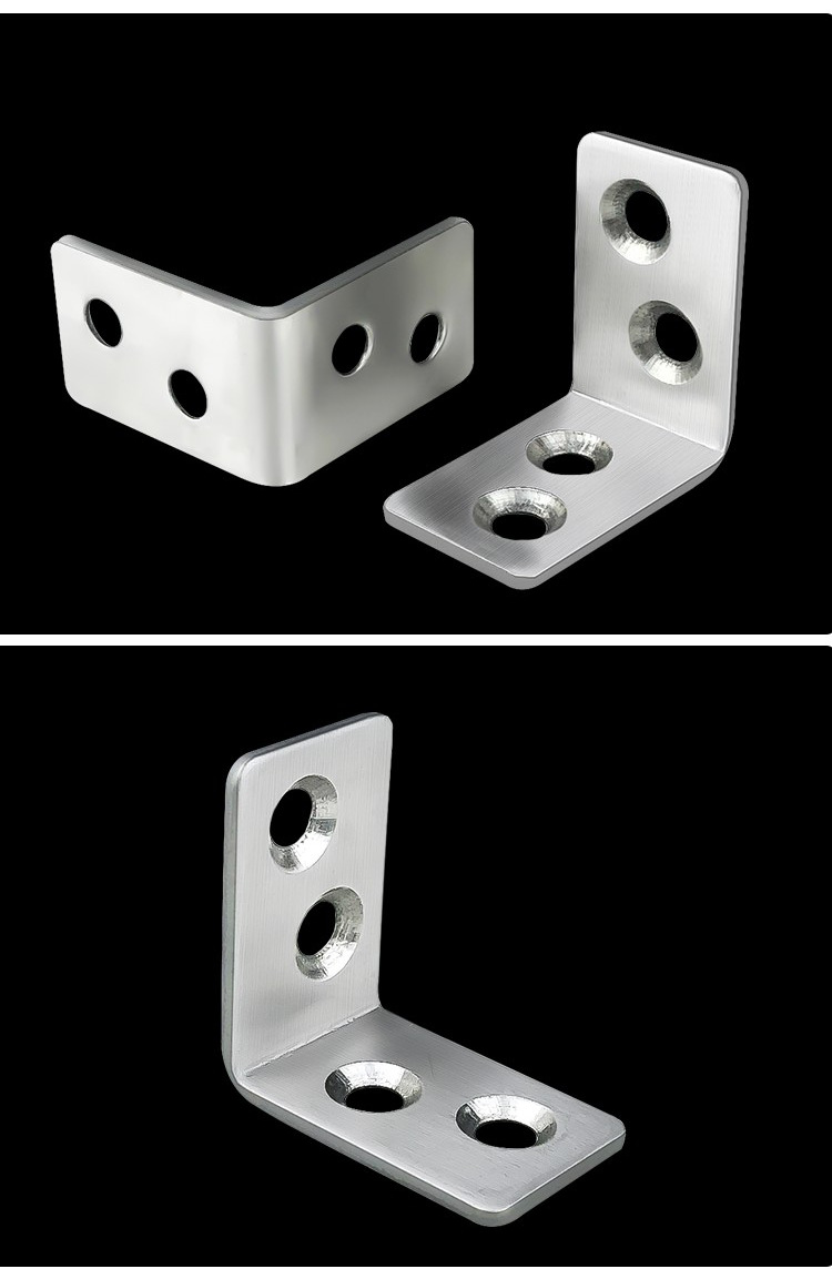 不锈钢角码 90度直角固定器角铁l型三角支架层板托家具连接片配件