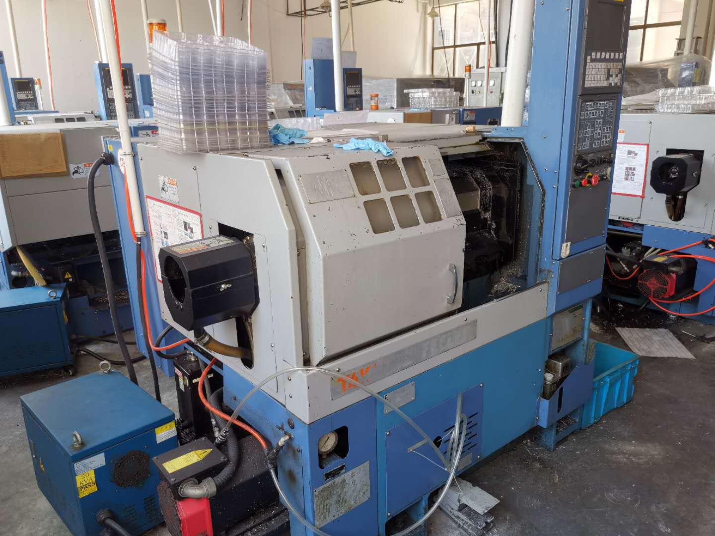 二手日本高松x-100c数控车床在位出售二手数控机床二手车床马扎克