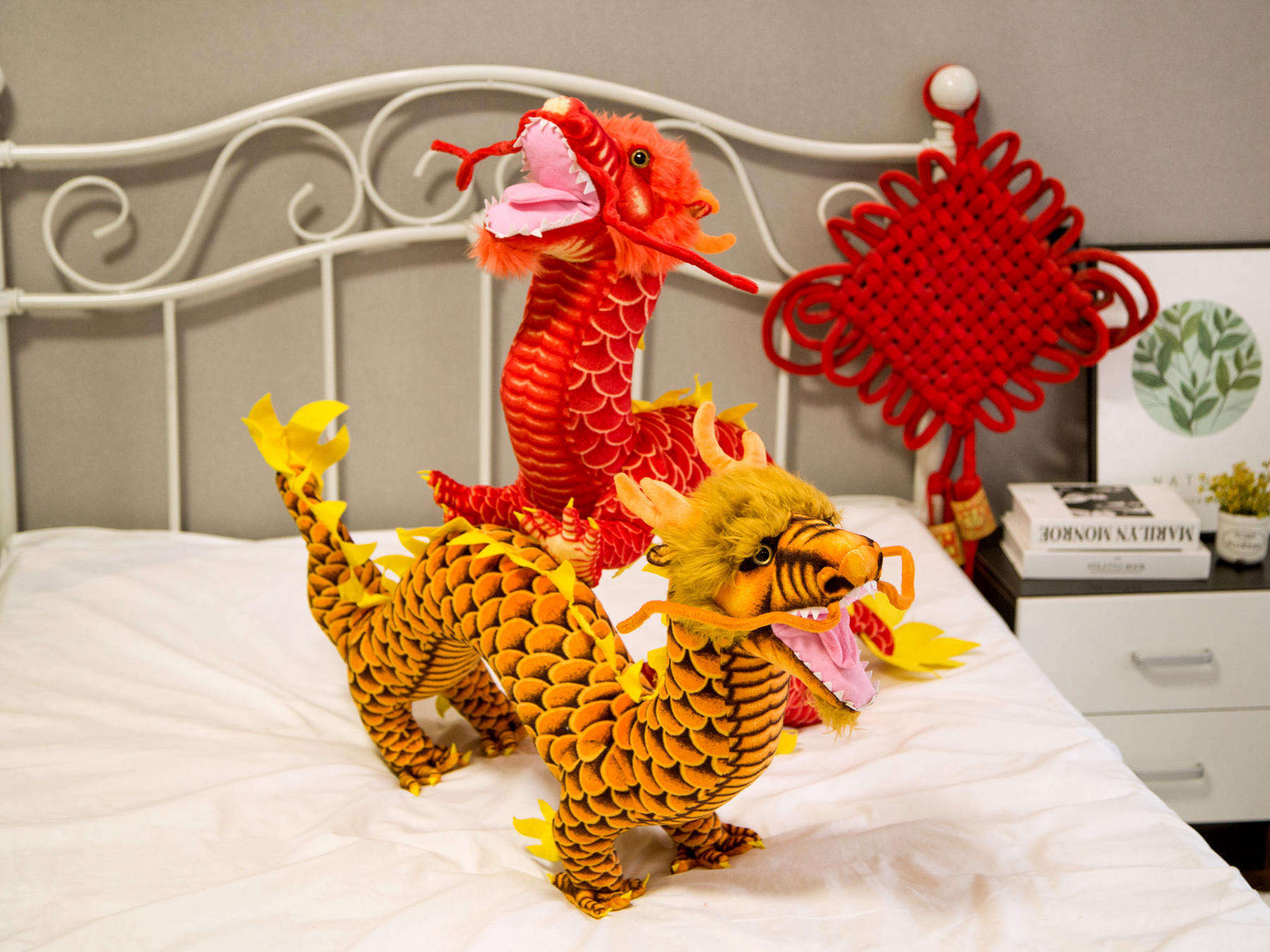 仿真龙毛绒玩具中国龙公仔布娃娃玩偶儿童十二生肖龙年吉祥物摆件