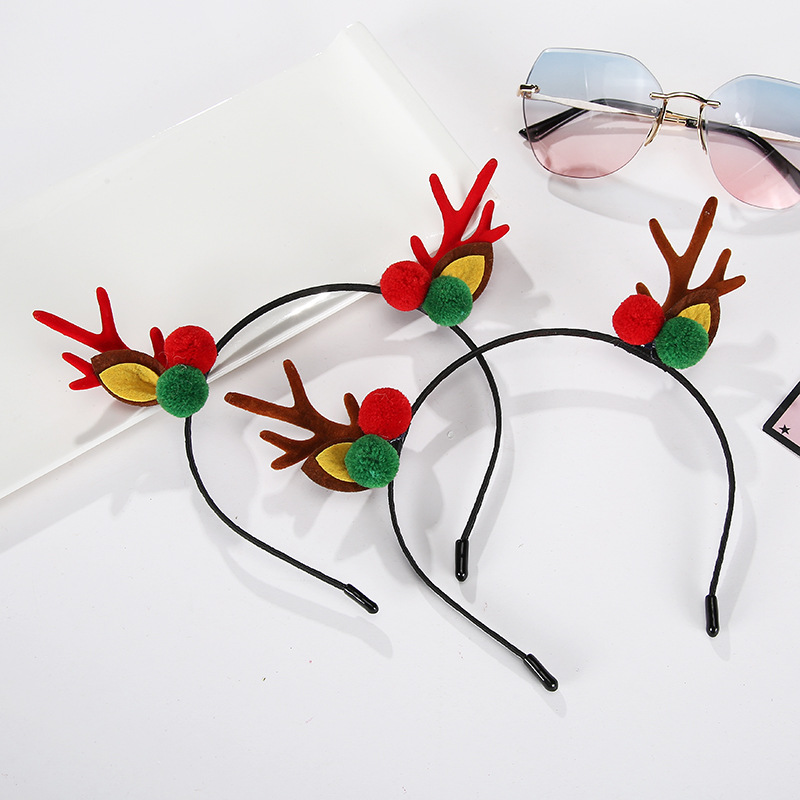 圣诞龙角发箍可爱珍珠龙蛋头箍龙年儿童发卡新款元旦头箍成人发饰