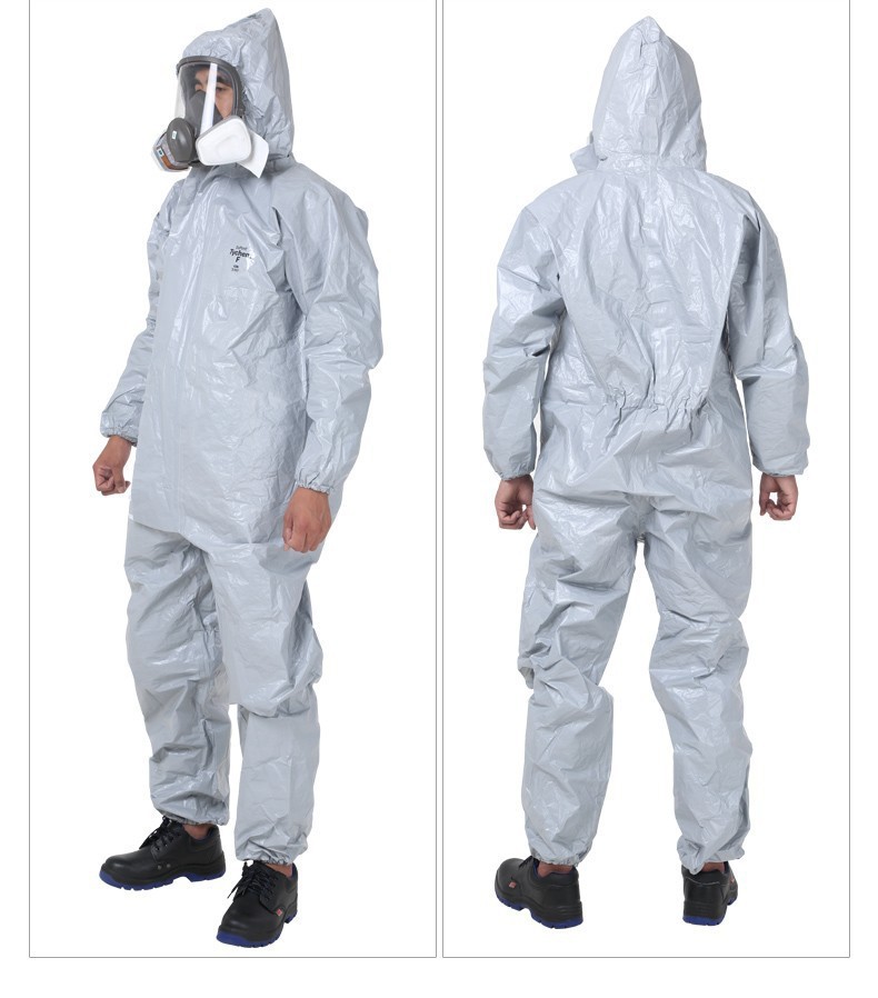 杜邦tychem f级化学防护服阻燃防酸碱防强酸有机溶剂工业防化服
