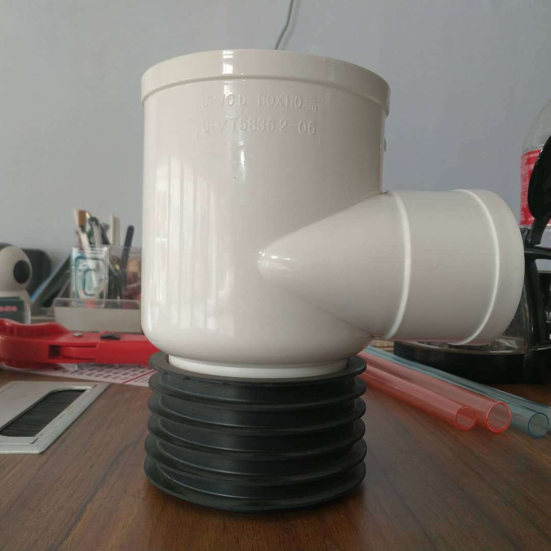 pvc马桶移位器坐便器扁管配件直接三通弯头扁管圆转扁110扁管接头