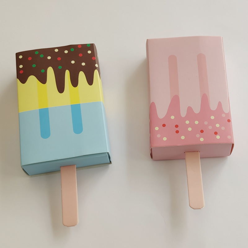 现货欧式冰棍雪糕纸盒 冰淇淋糖果包装盒 雪糕抽屉礼品盒