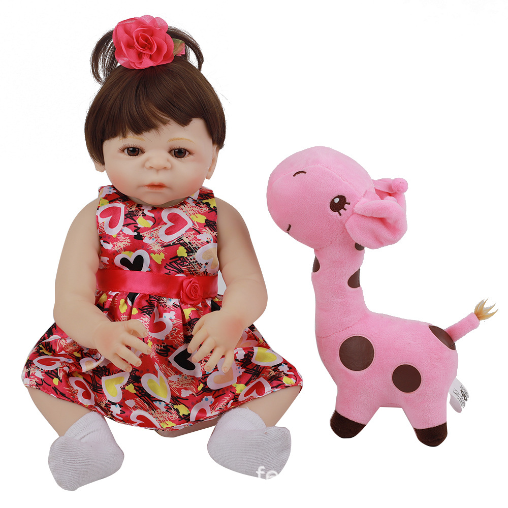 全胶仿真婴儿重生娃娃玩具洋娃娃silicone reborn doll 18 48cm