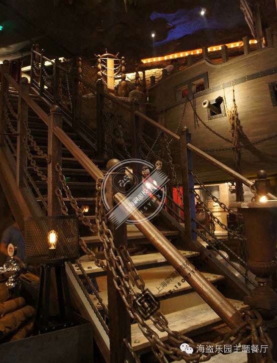 航海模型 主题酒店海盗船场景 海盗乐园道具模型