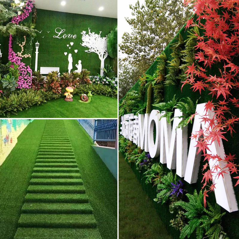 仿真地毯草坪 围挡楼顶绿化户外工程人造假草皮 幼儿园足球场草坪