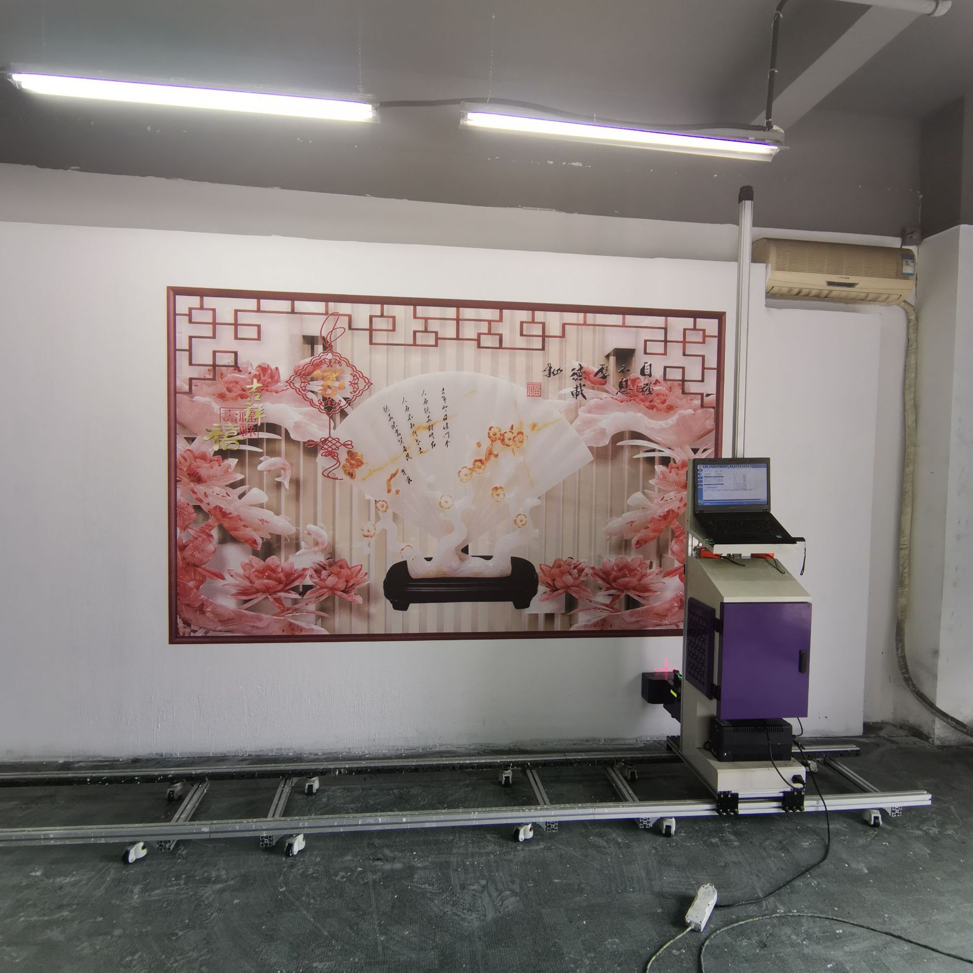 多功能3d墙体彩绘机大型户外装修广告墙面5d喷绘机工业高速打印机