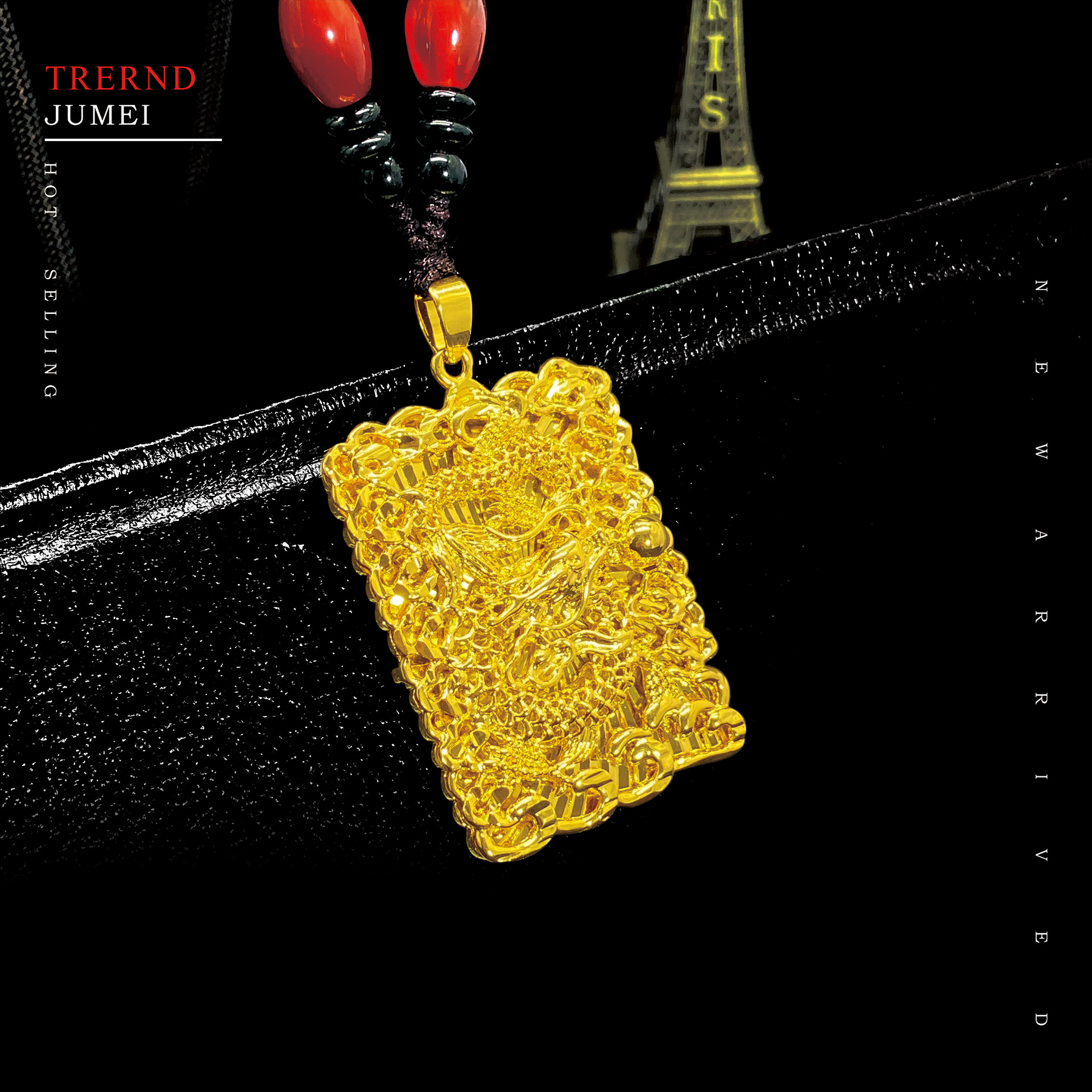 越南沙金 男士龙吊坠 影底龙牌 沙金吊坠霸气龙牌首饰 厂家直销