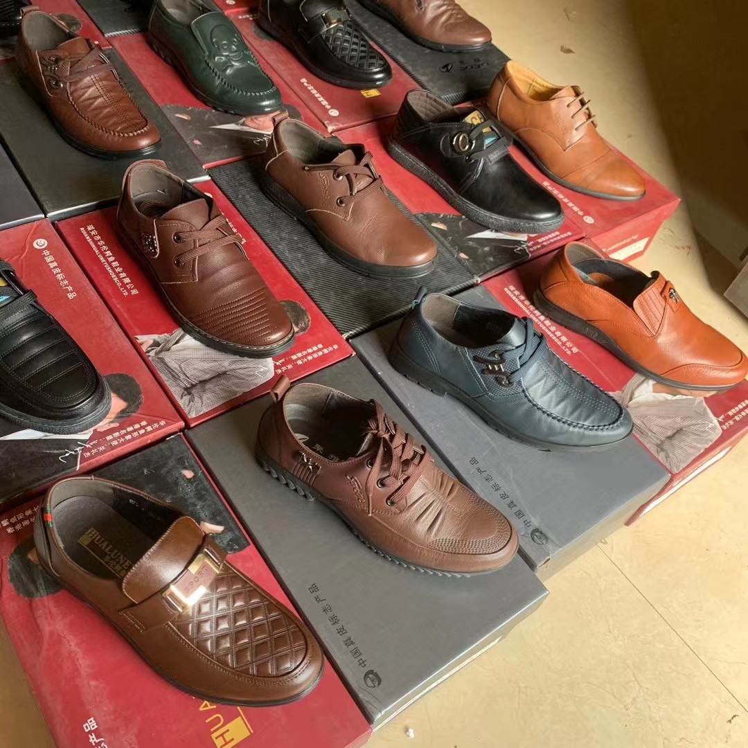 秋季男鞋真皮男士休闲皮鞋库存尾货清仓处理鞋批发外贸地摊鞋货源