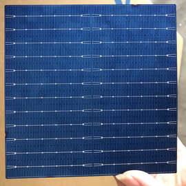 销售全新单晶 9bb太阳能电池片 12栅网版diy高效晶片166x166尺寸