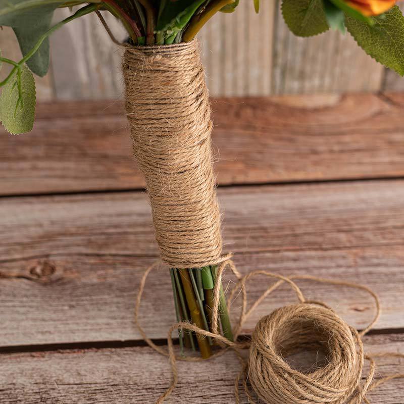 DIY Flowers Dried Bouquet Packaging Material Handmade Rattan Hemp String Binding Rope Retro Style Rope Decoration Line